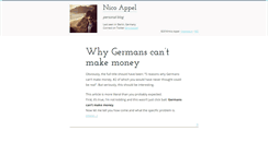 Desktop Screenshot of nicoappel.com
